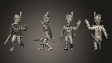 Military figurines XW Command Drummer 35 3d model
