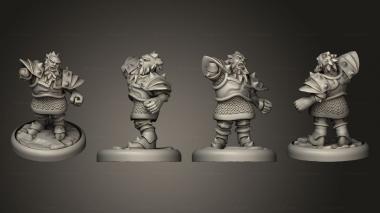 Military figurines Yell Dwarf 3d model