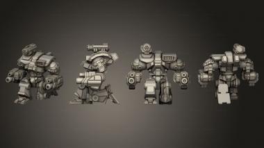 Military figurines Ymir kneel 3d model