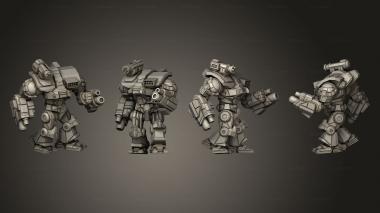 Military figurines Ymir pose 3d model