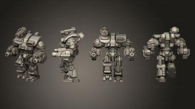 Military figurines Ymir walk 3d model