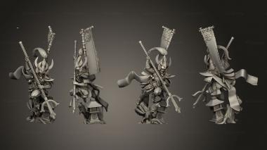 Military figurines Yokai General Minamoto 3d model