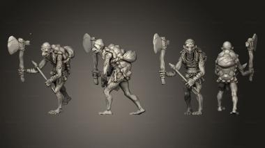 Military figurines Yokai Kappa Modular Axe 001 3d model