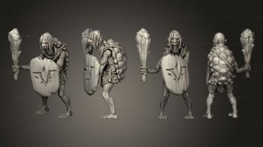 Military figurines Yokai Kappa Modular Axe 002 3d model