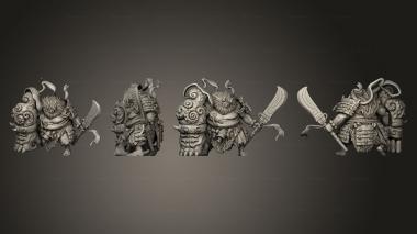Military figurines Yokai Oni Hamori 3d model