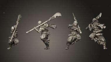 Military figurines Yokai Sohei 01 3d model