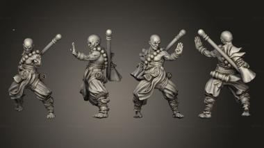 Military figurines Yokai Sohei 02 3d model