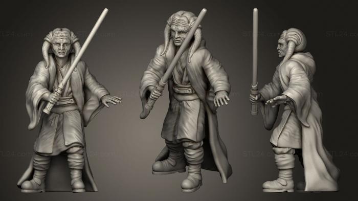 Military figurines (Mystical warrior with horns, STKW_1528) 3D models for cnc