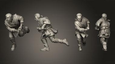 Military figurines young wizard nosaber 3d model