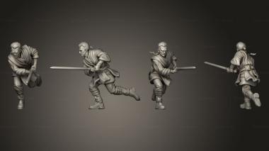 Military figurines young wizard saber 3d model