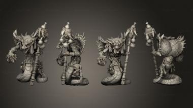 Military figurines Yuddrakh Warlock B 3d model