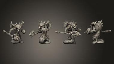 Military figurines Yuddrakh Warlock 3d model