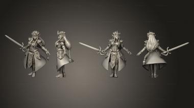 Military figurines Zalidra Elven Princess 3d model