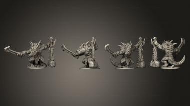 Military figurines Zantaroth Lizard Champion Artisan Guild 3d model