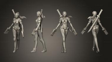 Military figurines Zarah Kusanagi 3d model