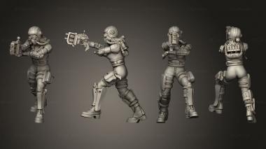 Military figurines Zasha 3d model