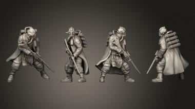 Military figurines zealot gemini 2 3d model