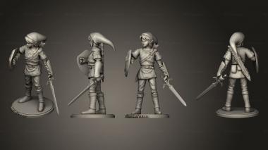 Military figurines zelda nueva 3d model