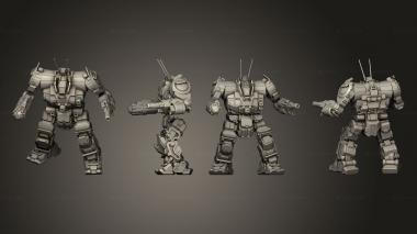 Military figurines ZEU 5T4 3d model