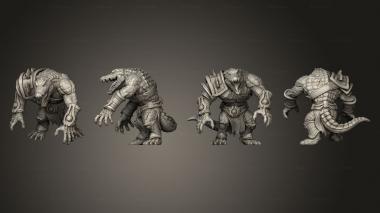Military figurines Zobek Claws Open 3d model