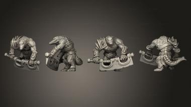Military figurines Zobek Weapon Closed 3d model