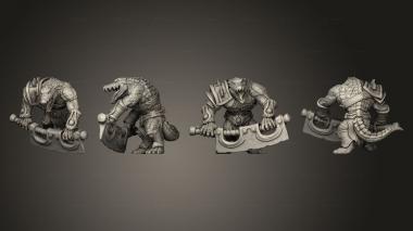 Military figurines Zobek Weapon Open 3d model