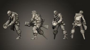 Military figurines zombi 1 3d model