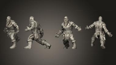 Military figurines Zombie Blacksmith 3d model
