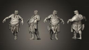 Military figurines Zombie Butcher 3d model
