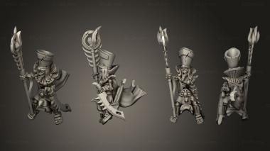 Military figurines Zombie Dragon rider 02 3d model