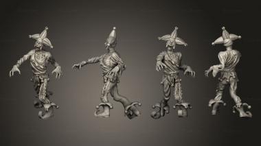 Military figurines Zombie Jester 3d model