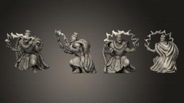 Military figurines Zombie King Magic 3d model