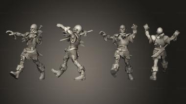 Military figurines Zombie Knight 3d model