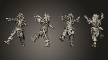 Military figurines Zombie Warrior 3d model