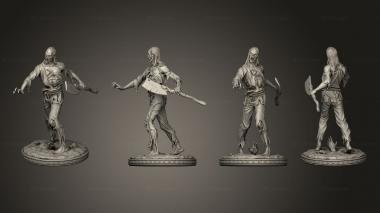 Military figurines Zombie 3d model