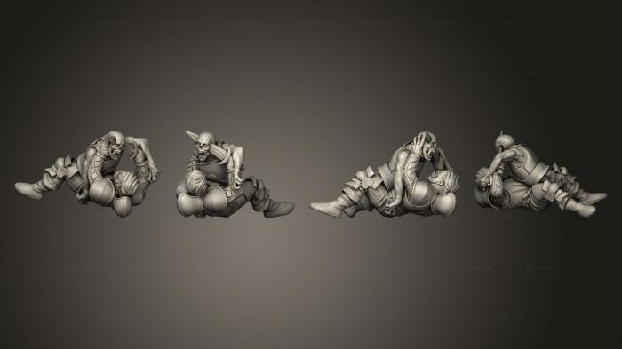 Military figurines (Zombie 30, STKW_15354) 3D models for cnc