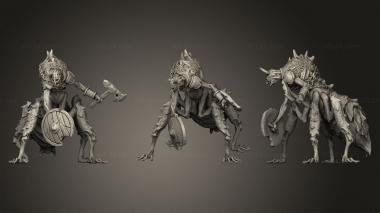 Military figurines Necro Warrior 3 3d model