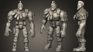 Military figurines Nick Nitro (1) 3d model