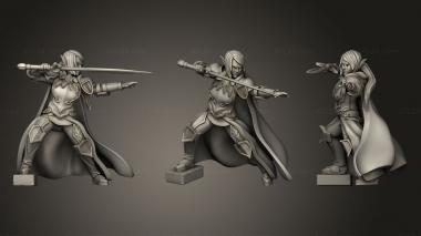 Military figurines Nillariel Captain of the Winter Guard 3d model
