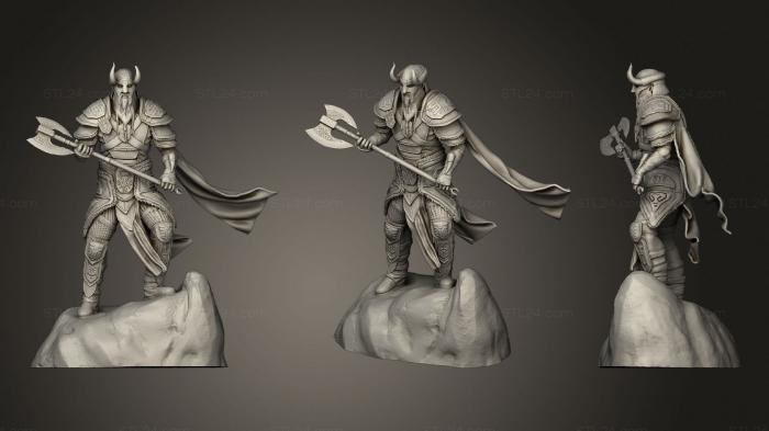 Military figurines (nord hero, STKW_1564) 3D models for cnc