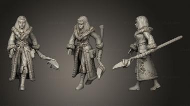 Military figurines Northern magician 3d model