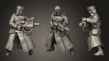 Military figurines Officer Aide Pose II 3D Art Guy 3d model