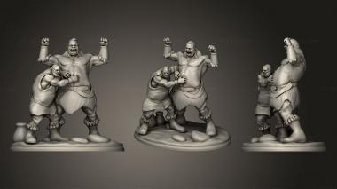 Military figurines Ogre Friends 3d model