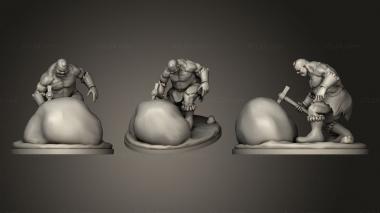 Military figurines Ogre Miner 3d model