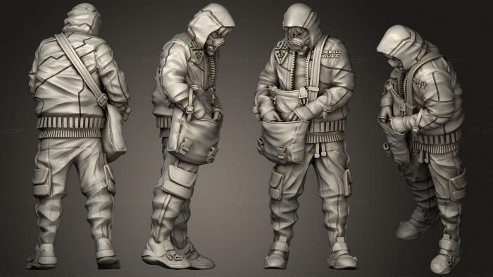 Military figurines (Onlooker Barley, STKW_1587) 3D models for cnc