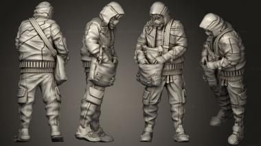 Military figurines Onlooker Barley 3d model