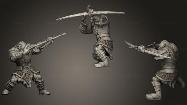 Military figurines Orc Archer A 3d model