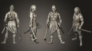 Military figurines Orc Barbarian Gelrain 3d model