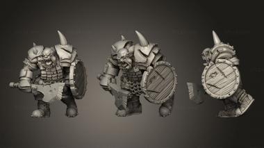 Military figurines Orc Boss Pose 1 3d model