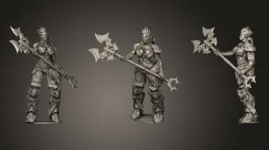 Military figurines Orc Princess 3d model
